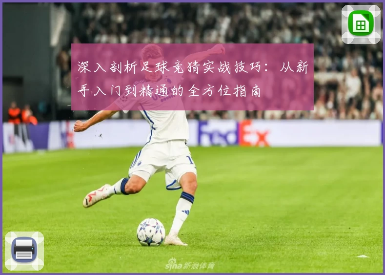 深入剖析足球竞猜实战技巧：从新手入门到精通的全方位指南